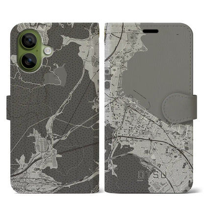 【大津（滋賀県）】地図柄iPhoneケース（手帳タイプ）