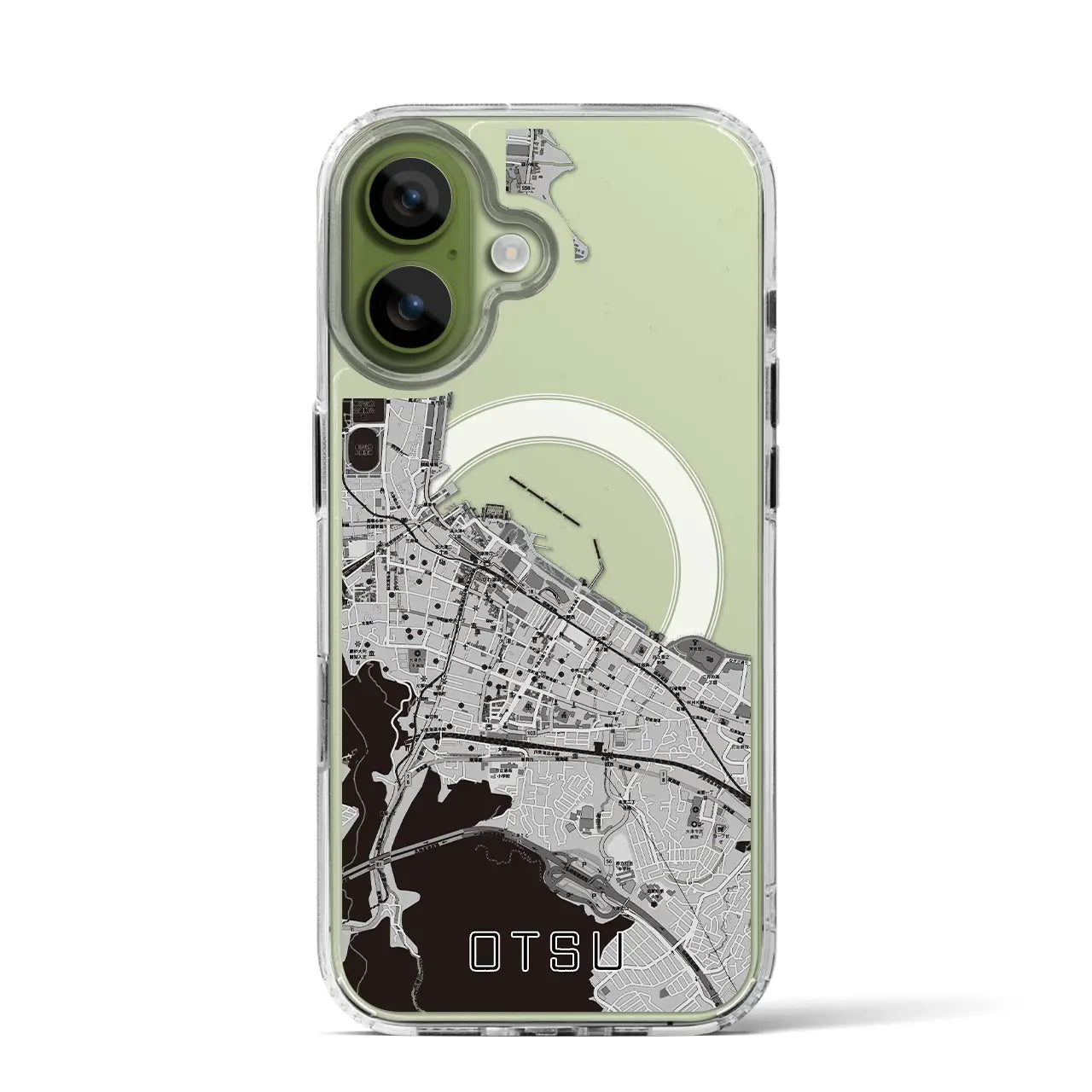 【大津（滋賀県）】地図柄iPhoneケース（MagSafeタイプ）