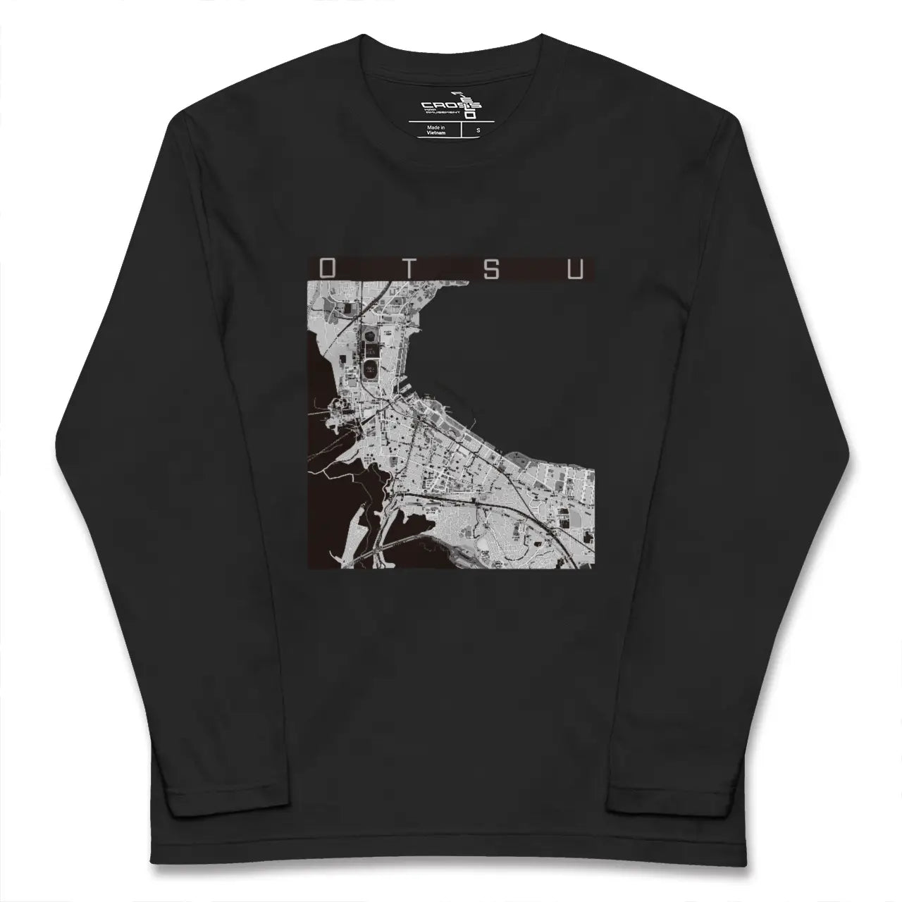 【大津（滋賀県）】地図柄ロングスリーブTシャツ