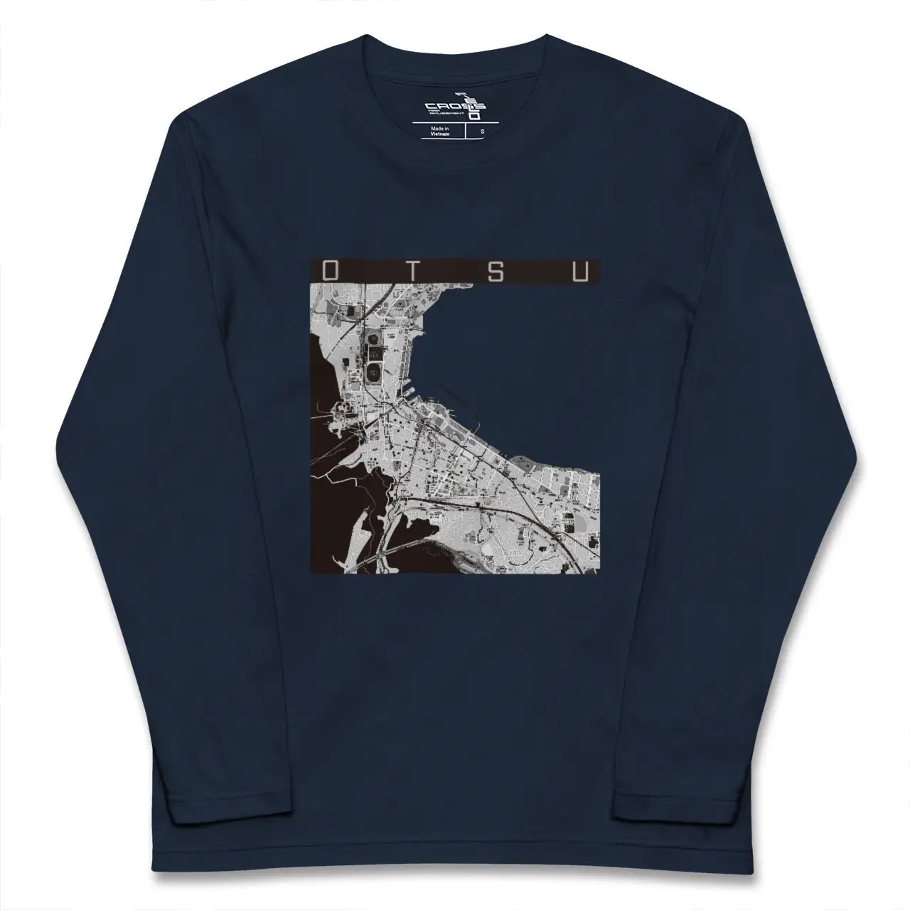 【大津（滋賀県）】地図柄ロングスリーブTシャツ