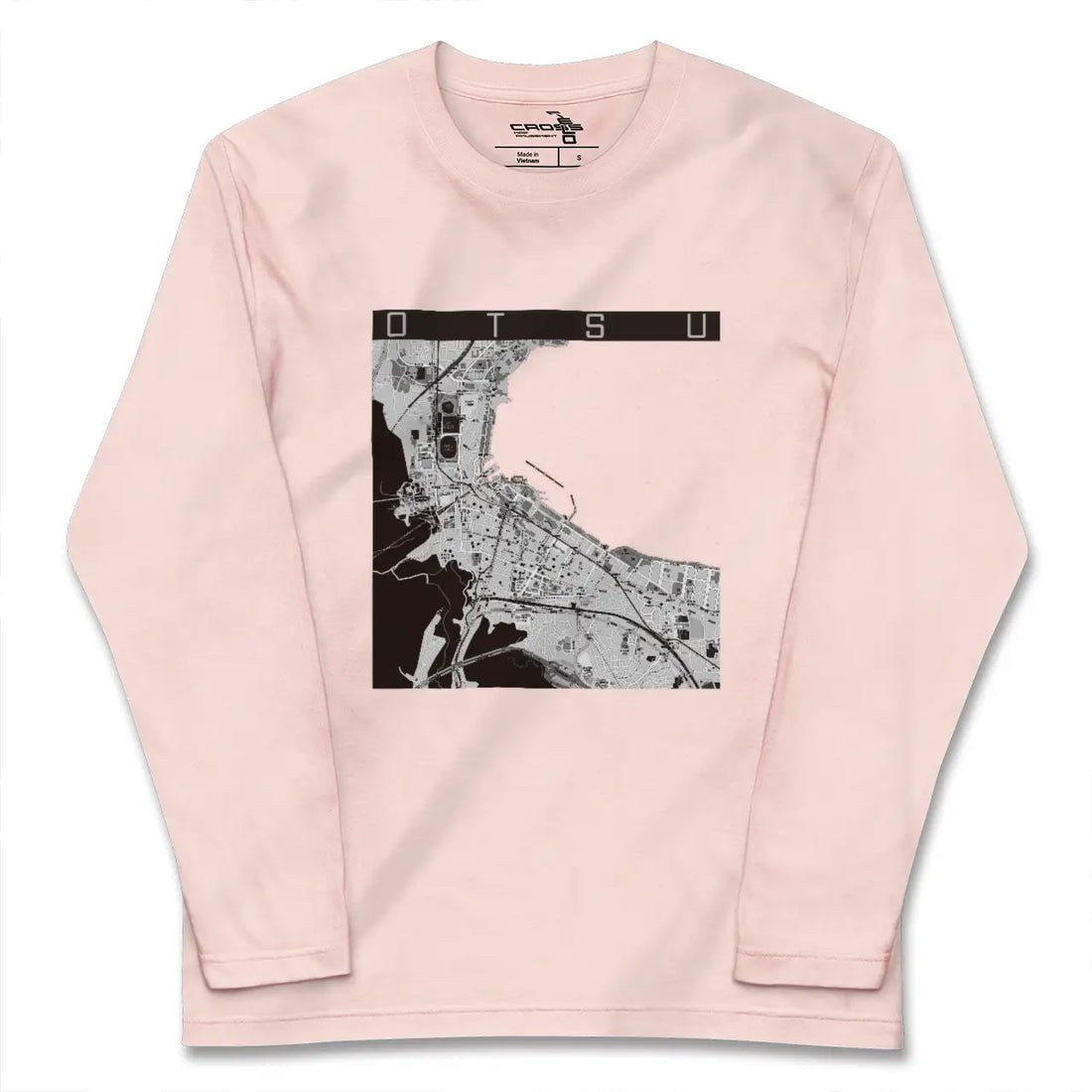 【大津（滋賀県）】地図柄ロングスリーブTシャツ