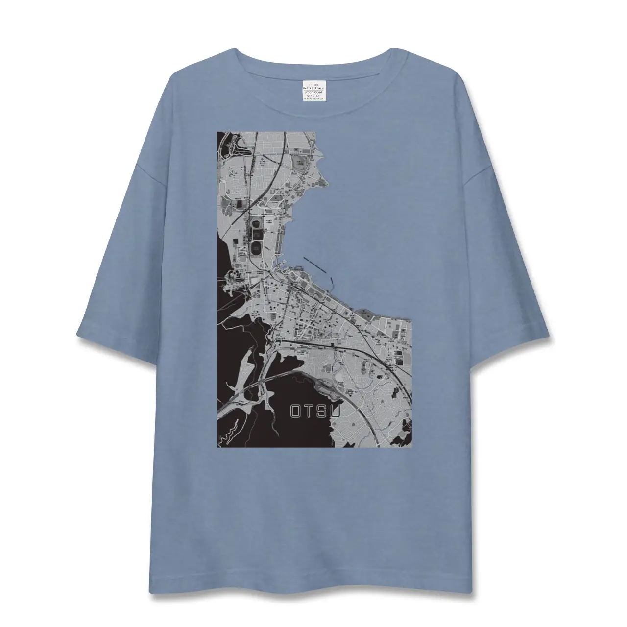【大津（滋賀県）】地図柄ビッグシルエットTシャツ