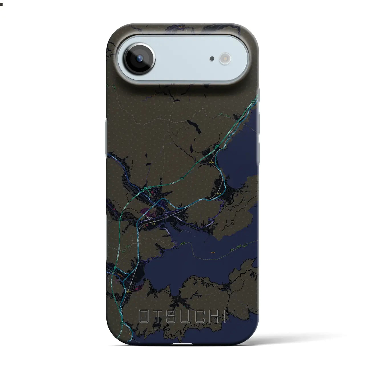 【大槌（岩手県）】地図柄iPhoneケース（バックカバータイプ）