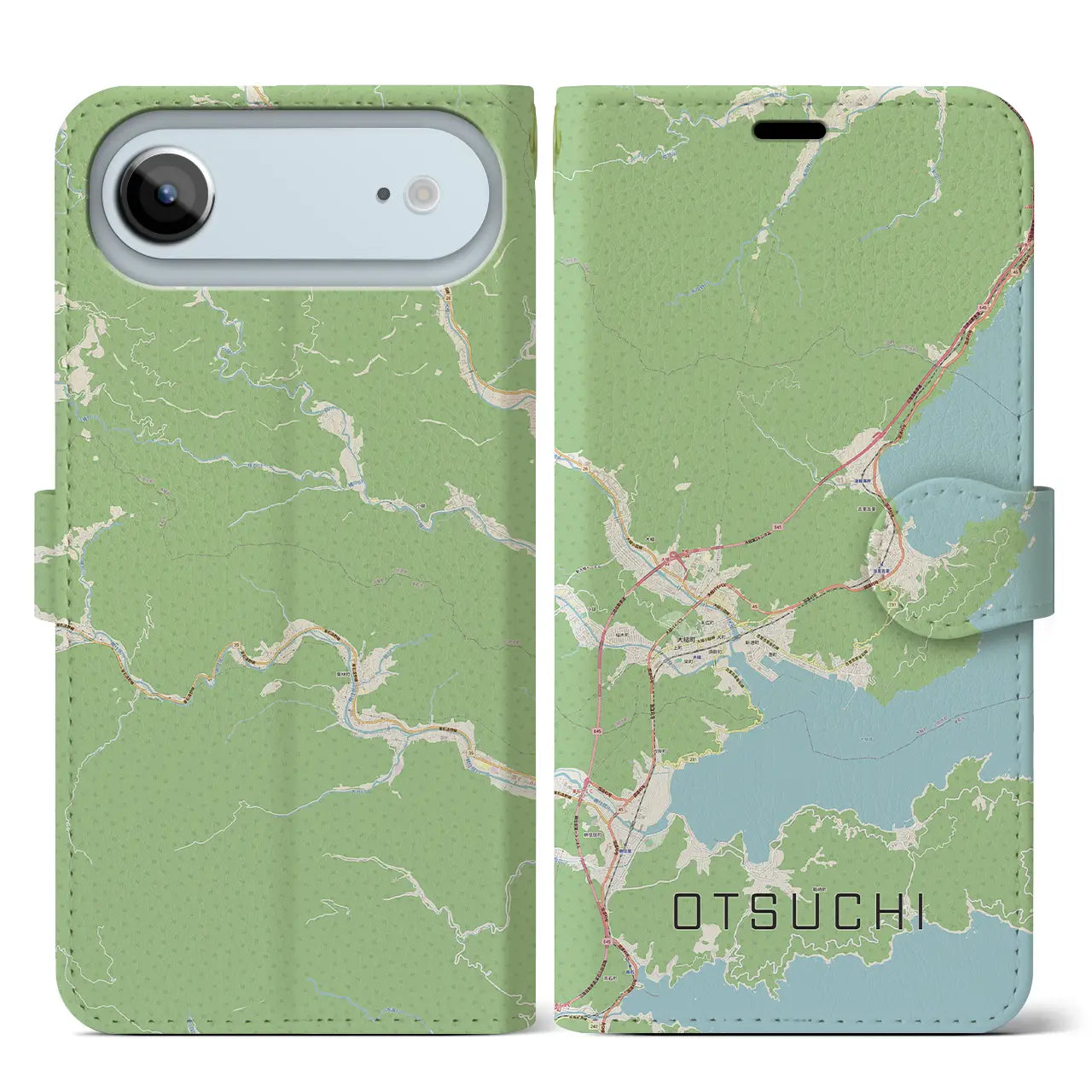 【大槌（岩手県）】地図柄iPhoneケース（手帳タイプ）