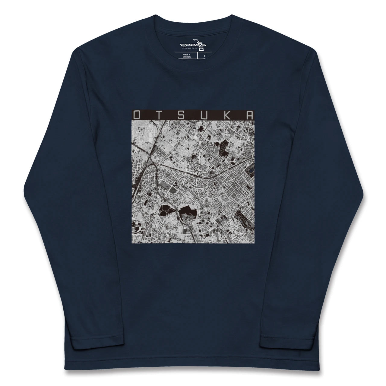 【大塚（東京都）】地図柄ロングスリーブTシャツ