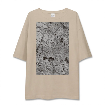 【大塚（東京都）】地図柄ビッグシルエットTシャツ