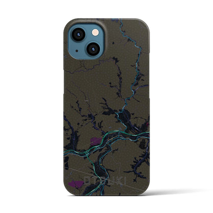 【大月（山梨県）】地図柄iPhoneケース（バックカバータイプ）