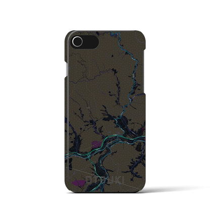 【大月（山梨県）】地図柄iPhoneケース（バックカバータイプ）