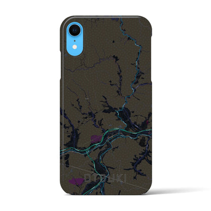 【大月（山梨県）】地図柄iPhoneケース（バックカバータイプ）