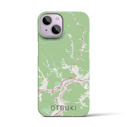 【大月（山梨県）】地図柄iPhoneケース（バックカバータイプ）