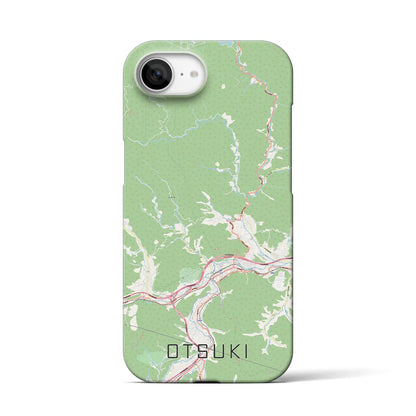 【大月（山梨県）】地図柄iPhoneケース（バックカバータイプ）