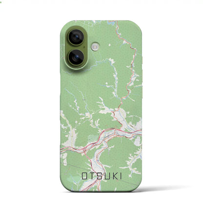 【大月（山梨県）】地図柄iPhoneケース（バックカバータイプ）