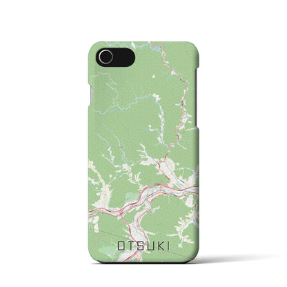 【大月（山梨県）】地図柄iPhoneケース（バックカバータイプ）