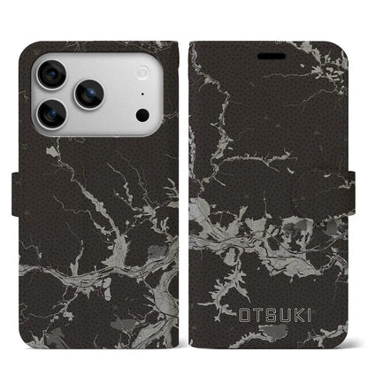 【大月（山梨県）】地図柄iPhoneケース（手帳タイプ）