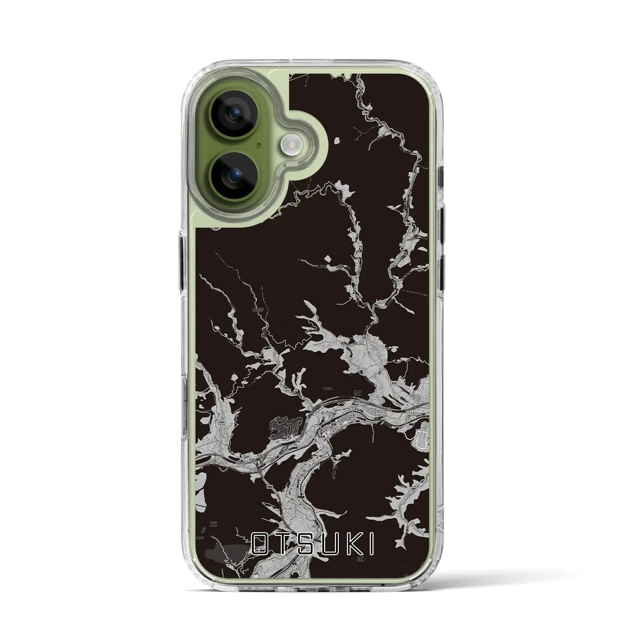 【大月（山梨県）】地図柄iPhoneケース（MagSafeタイプ）