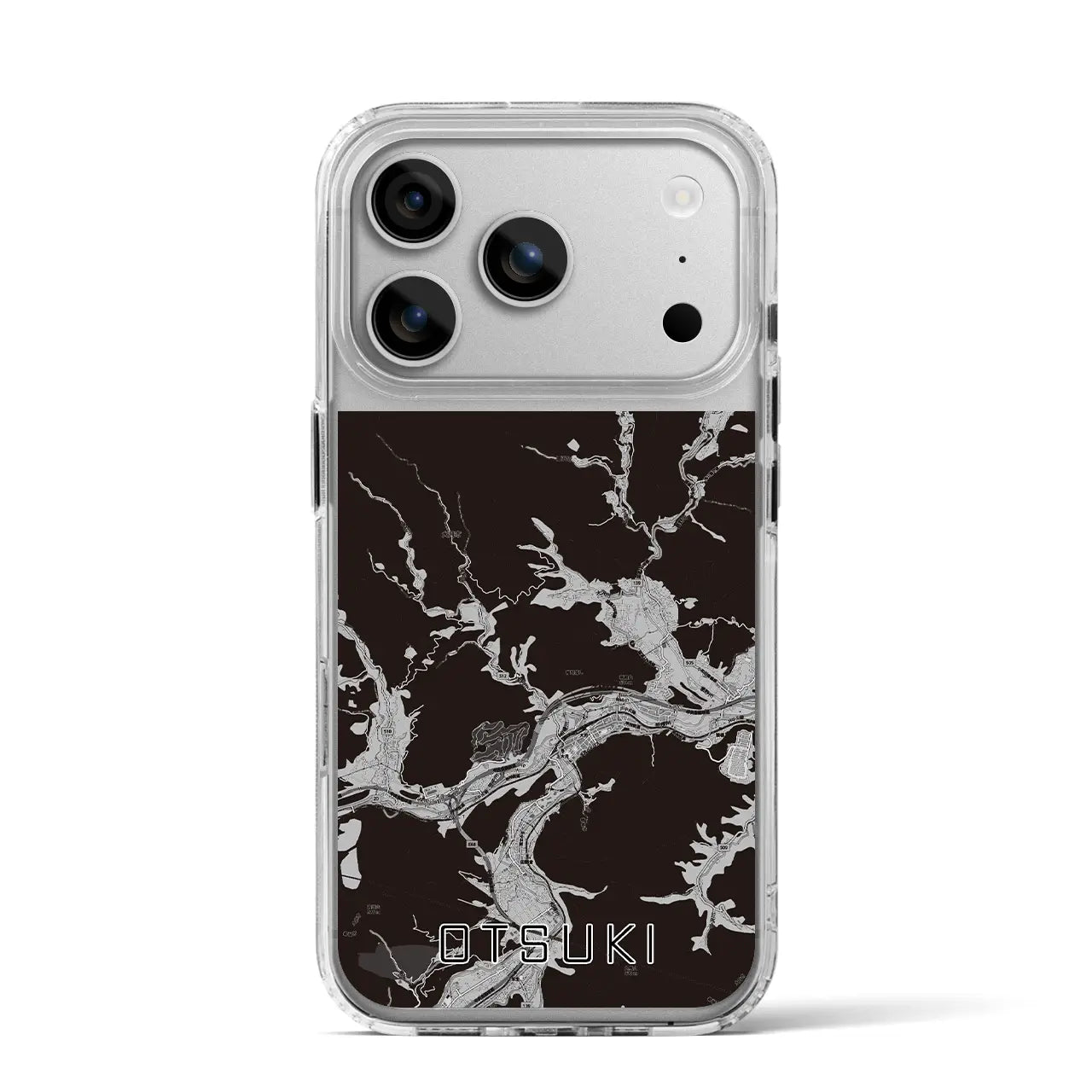 【大月（山梨県）】地図柄iPhoneケース（MagSafeタイプ）