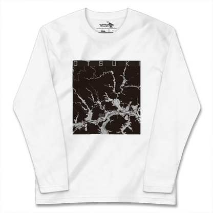 【大月（山梨県）】地図柄ロングスリーブTシャツ