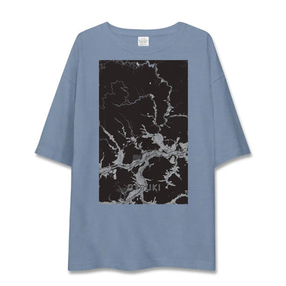 【大月（山梨県）】地図柄ビッグシルエットTシャツ