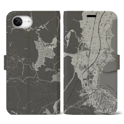 【大津京（滋賀県）】地図柄iPhoneケース（手帳タイプ）