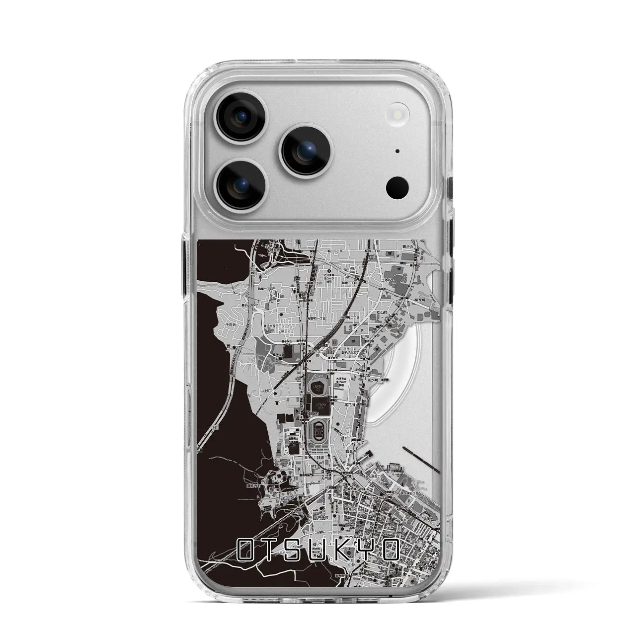 【大津京（滋賀県）】地図柄iPhoneケース（MagSafeタイプ）