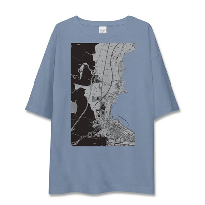 【大津京（滋賀県）】地図柄ビッグシルエットTシャツ