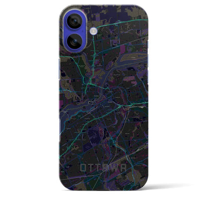 【オタワ（カナダ）】地図柄iPhoneケース（バックカバータイプ）