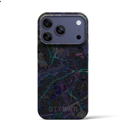 【オタワ（カナダ）】地図柄iPhoneケース（バックカバータイプ）