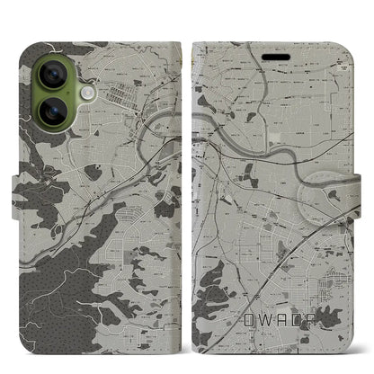 【大輪田（奈良県）】地図柄iPhoneケース（手帳タイプ）