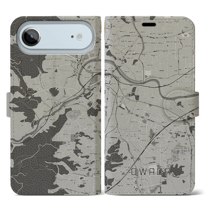 【大輪田（奈良県）】地図柄iPhoneケース（手帳タイプ）