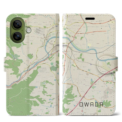 【大輪田（奈良県）】地図柄iPhoneケース（手帳タイプ）