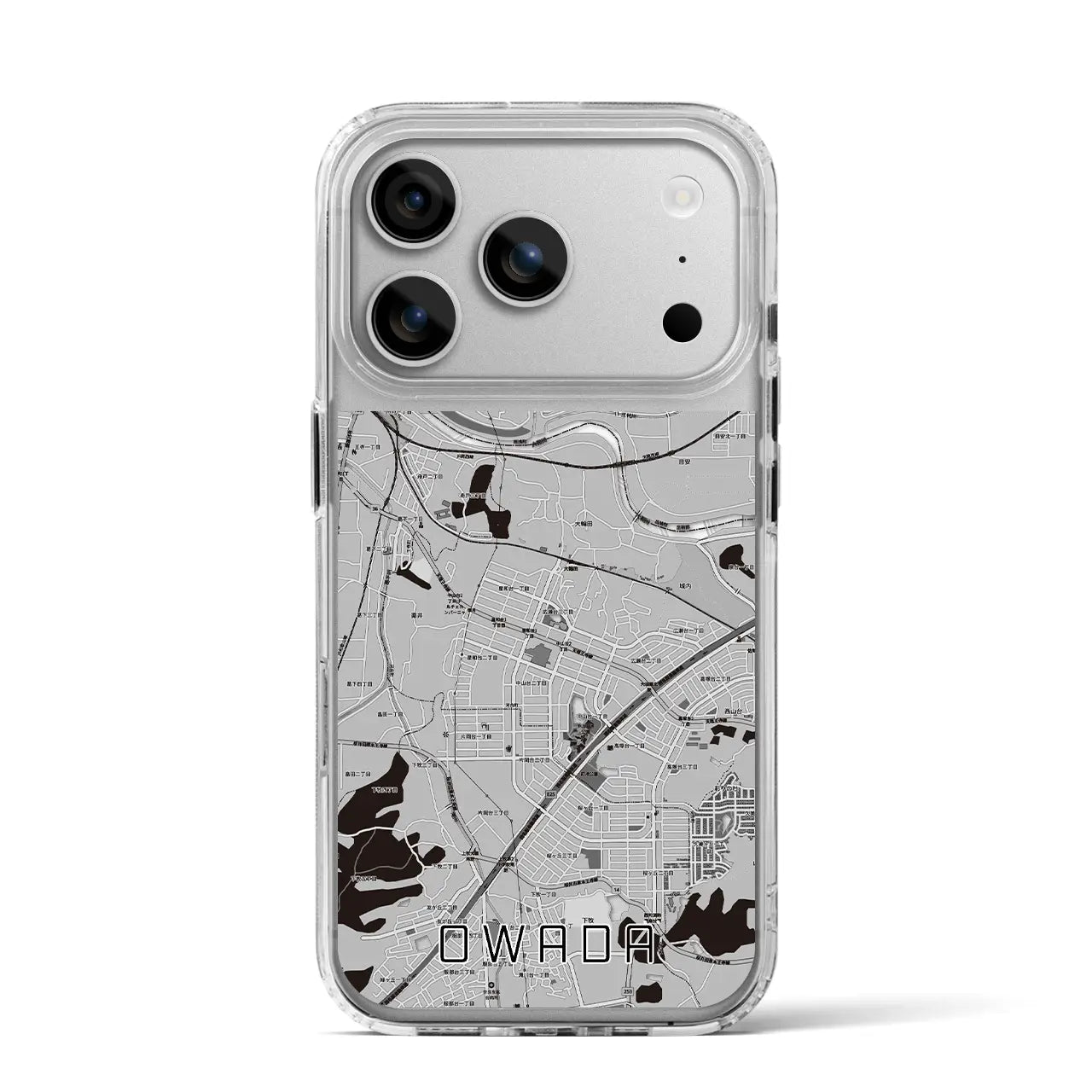 【大輪田（奈良県）】地図柄iPhoneケース（MagSafeタイプ）