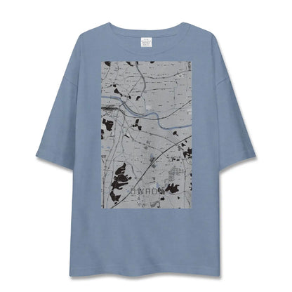【大輪田（奈良県）】地図柄ビッグシルエットTシャツ