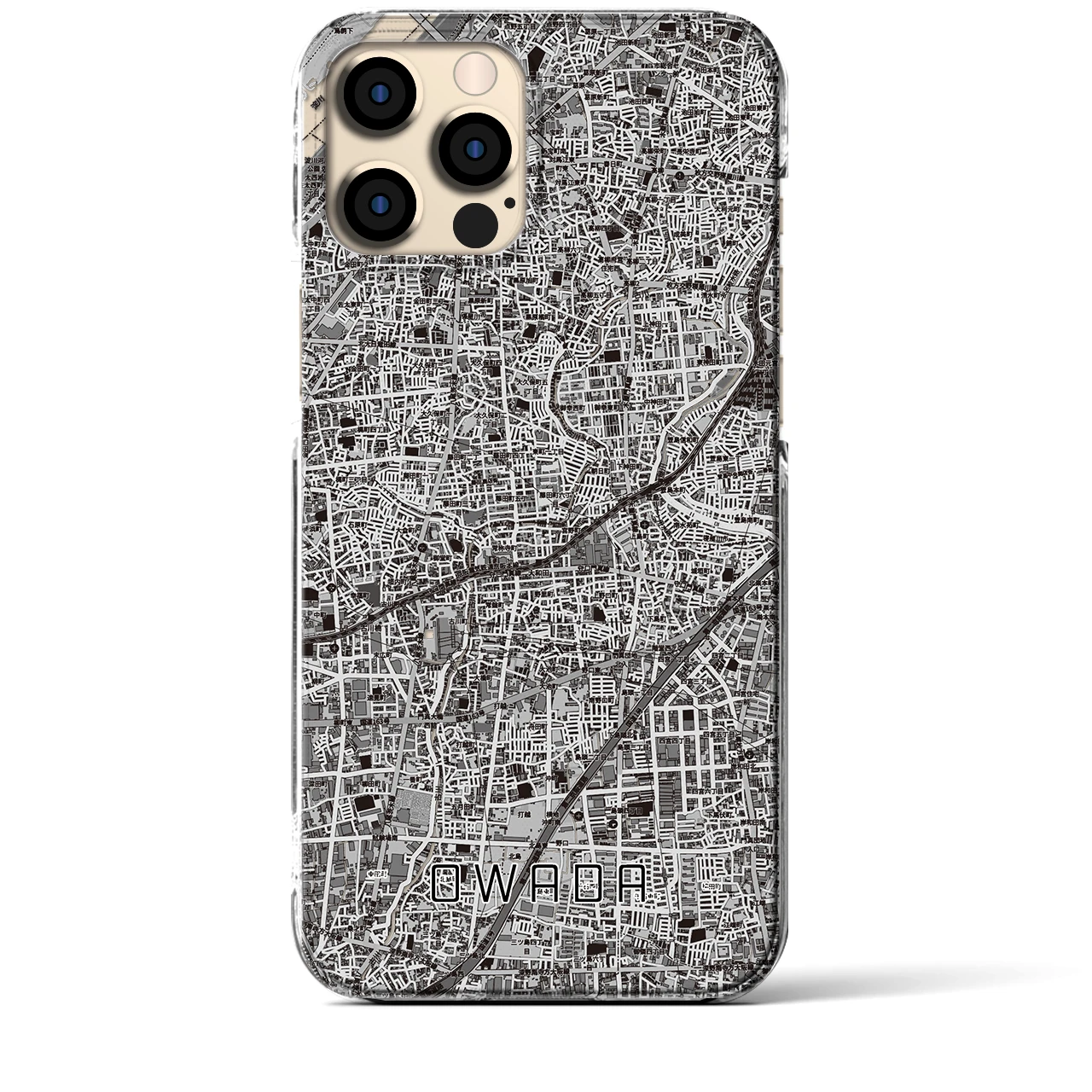 【大和田（大阪府）】地図柄iPhoneケース（クリアタイプ）