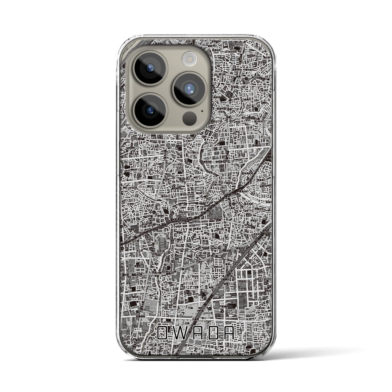 【大和田（大阪府）】地図柄iPhoneケース（クリアタイプ）