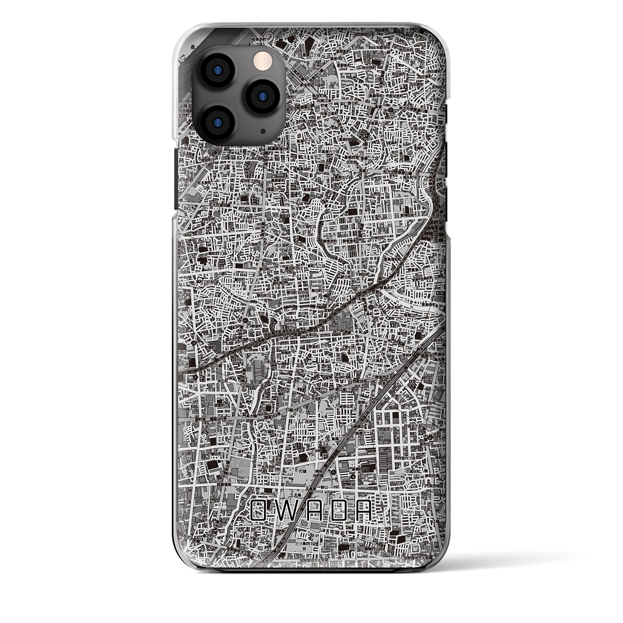 【大和田（大阪府）】地図柄iPhoneケース（クリアタイプ）