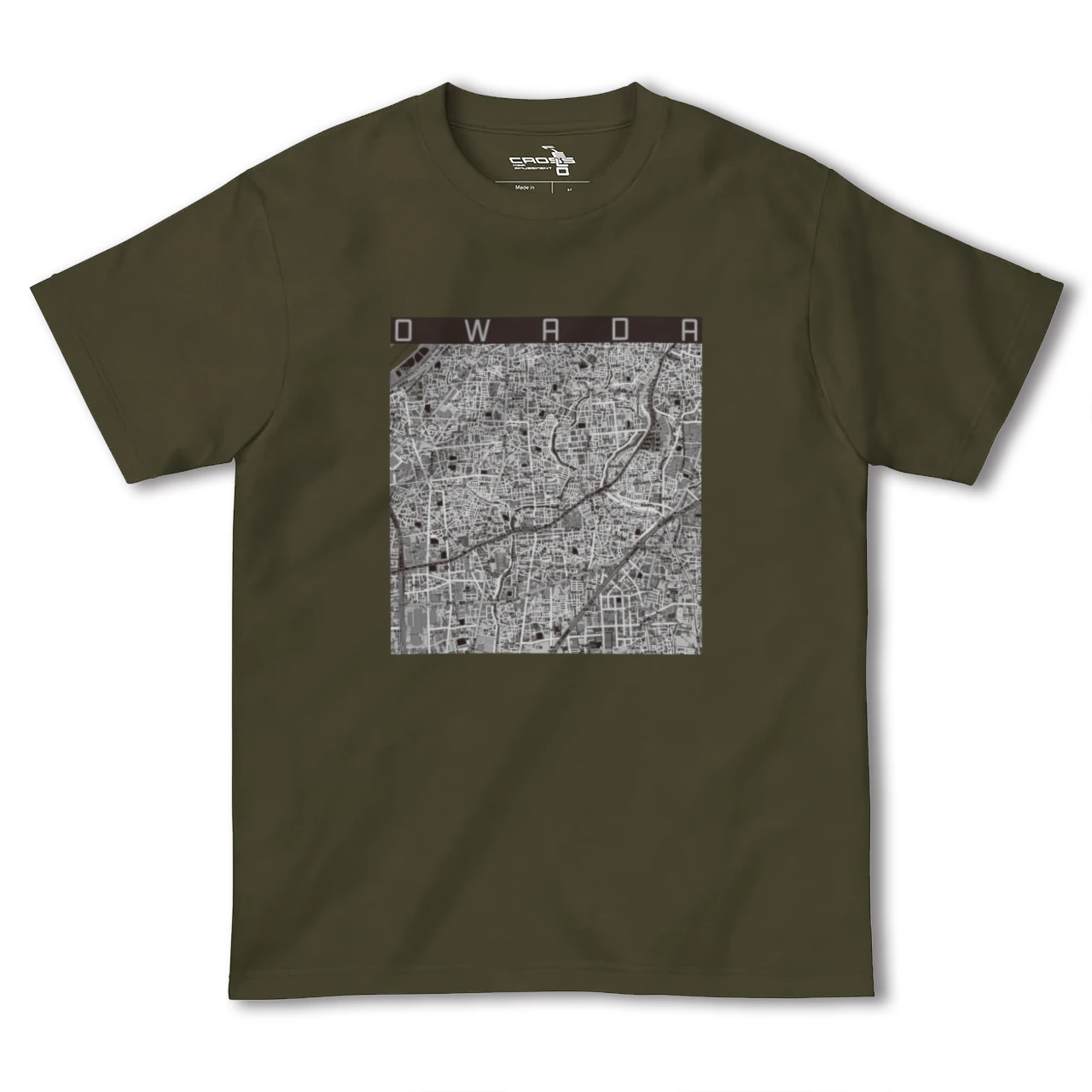 【大和田（大阪府）（大阪府）】地図柄ヘビーウェイトTシャツ