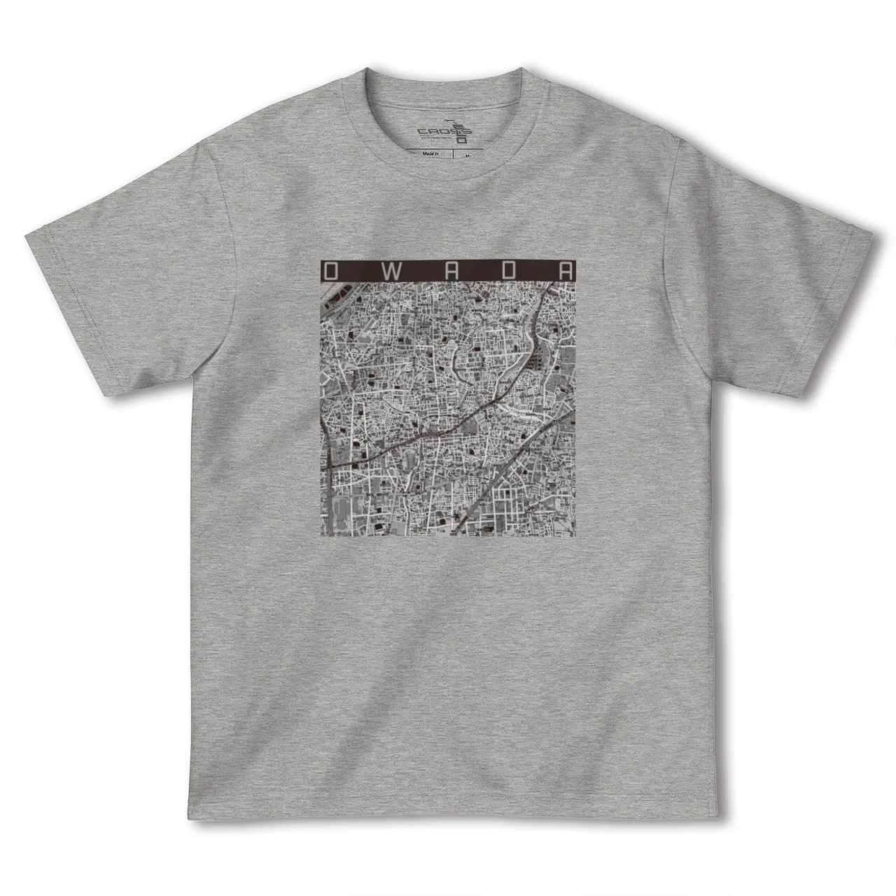 【大和田（大阪府）（大阪府）】地図柄ヘビーウェイトTシャツ