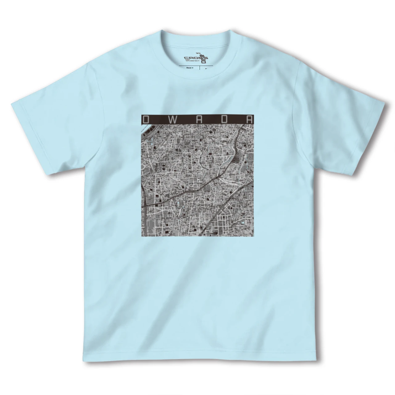 【大和田（大阪府）（大阪府）】地図柄ヘビーウェイトTシャツ