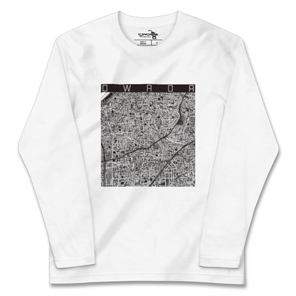 【大和田（大阪府）（大阪府）】地図柄ロングスリーブTシャツ