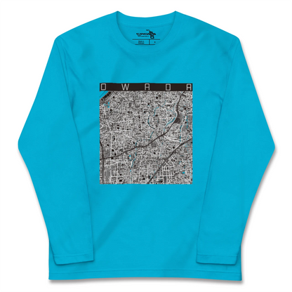 【大和田（大阪府）（大阪府）】地図柄ロングスリーブTシャツ
