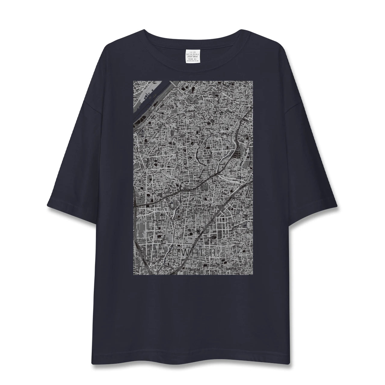【大和田（大阪府）（大阪府）】地図柄ビッグシルエットTシャツ