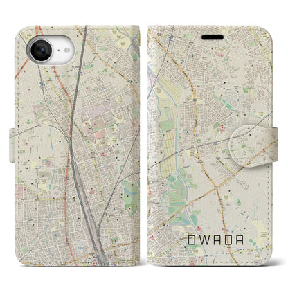 【大和田（埼玉県）】地図柄iPhoneケース（手帳タイプ）