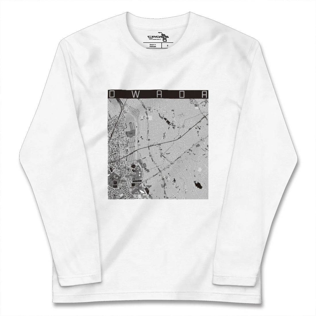 【大和田(埼玉県)】地図柄ロングスリーブTシャツ
