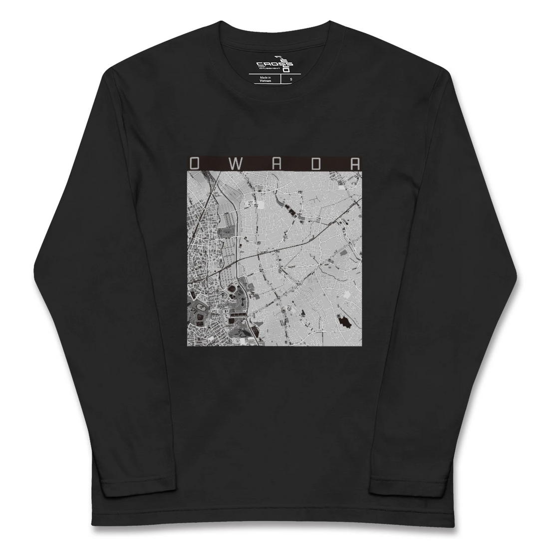 【大和田(埼玉県)】地図柄ロングスリーブTシャツ