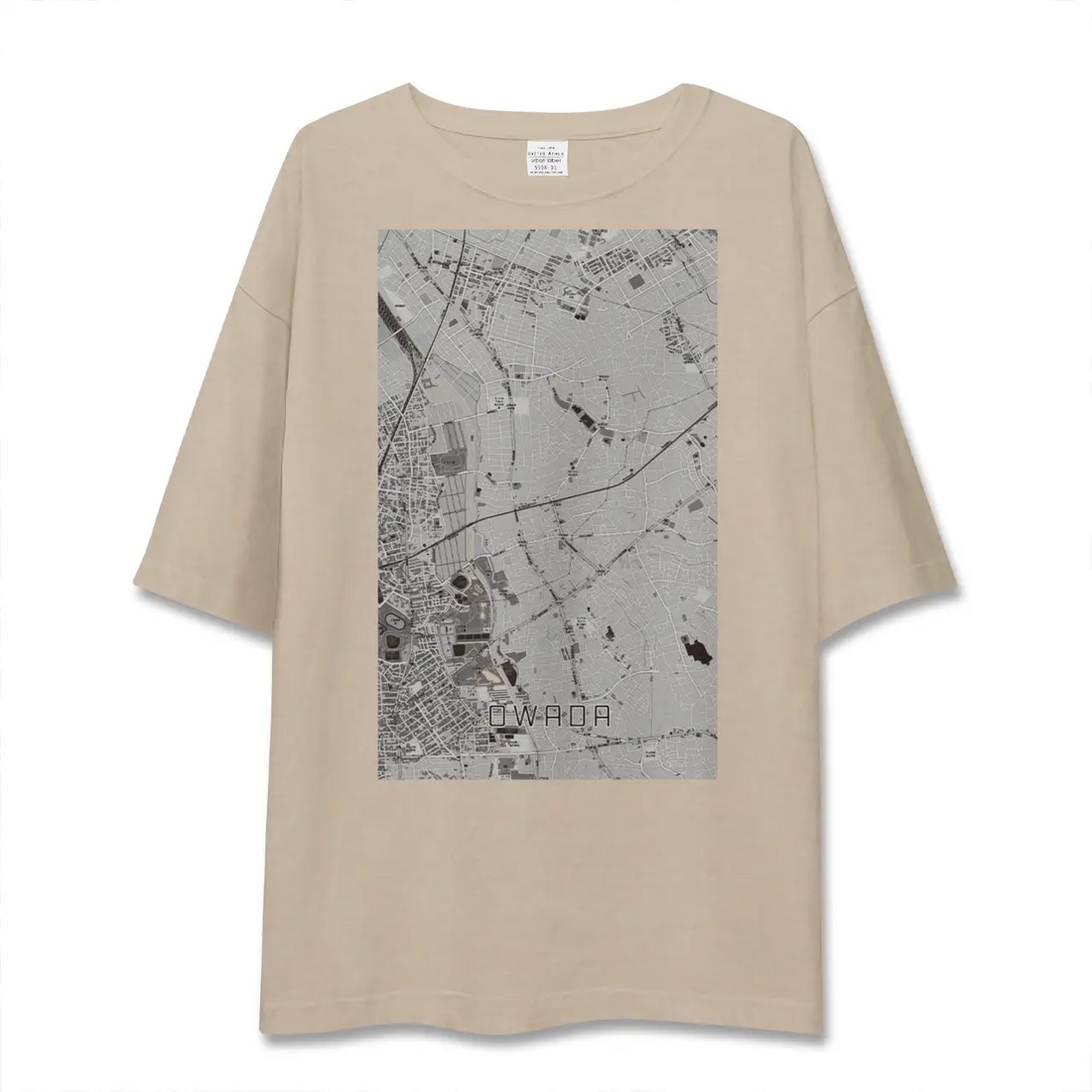 【大和田（埼玉県）】地図柄ビッグシルエットTシャツ