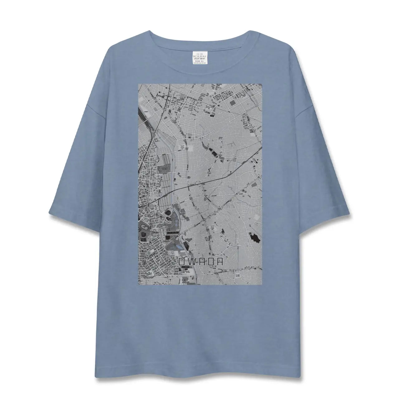【大和田（埼玉県）】地図柄ビッグシルエットTシャツ