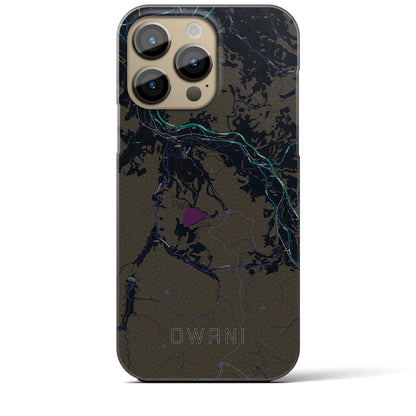 【大鰐（青森県）】地図柄iPhoneケース（バックカバータイプ）