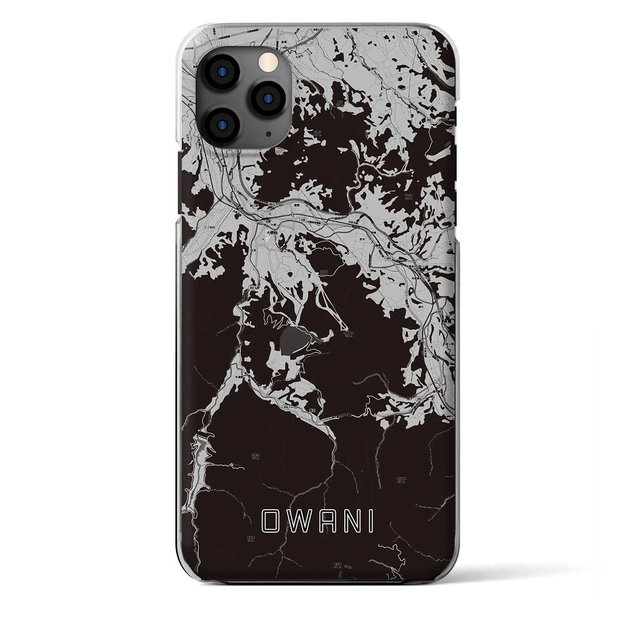 【大鰐（青森県）】地図柄iPhoneケース（クリアタイプ）