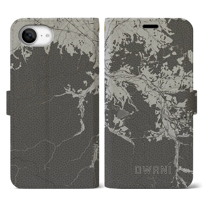 【大鰐（青森県）】地図柄iPhoneケース（手帳タイプ）