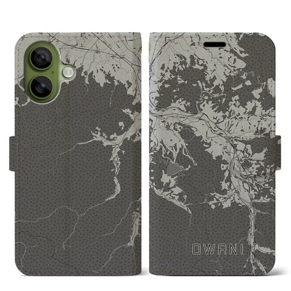 【大鰐（青森県）】地図柄iPhoneケース（手帳タイプ）